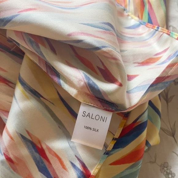SALONI Jas Dress In Sherbet Oblique Print US 8 NWT - Picture 11 of 12